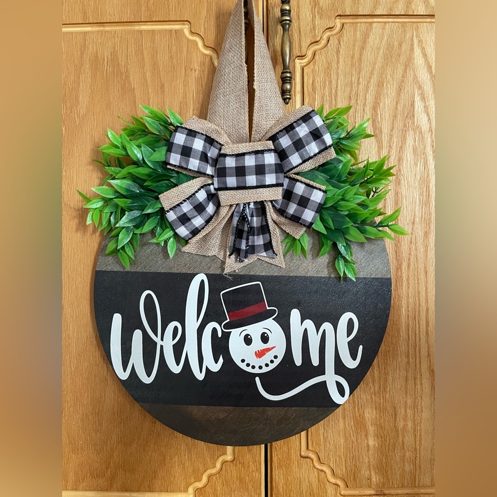 Holiday door sign